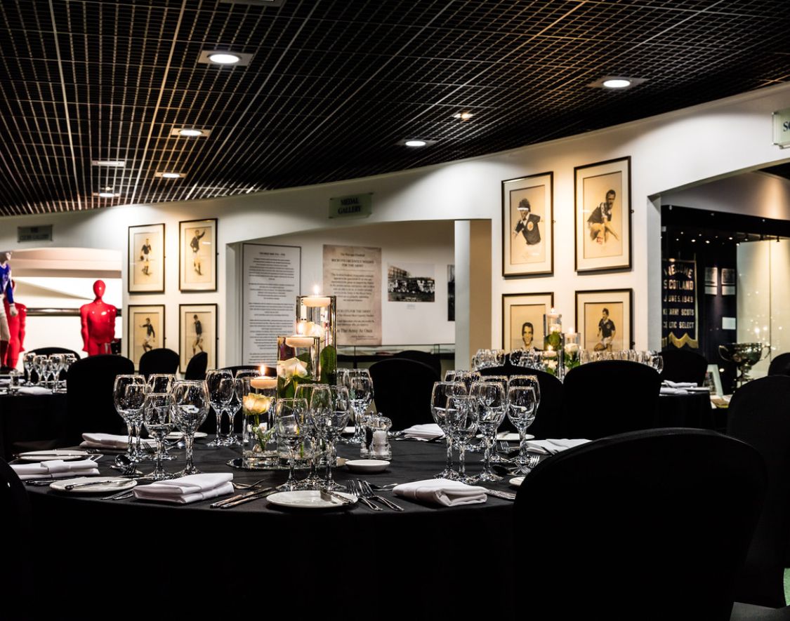 Museum dinner - wider angle - wedding venue 