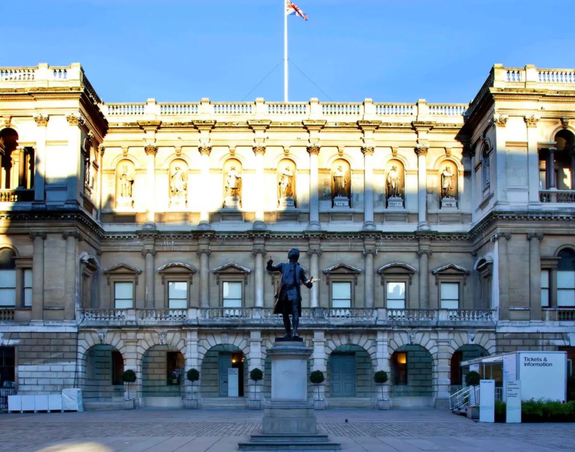 RA front of the building